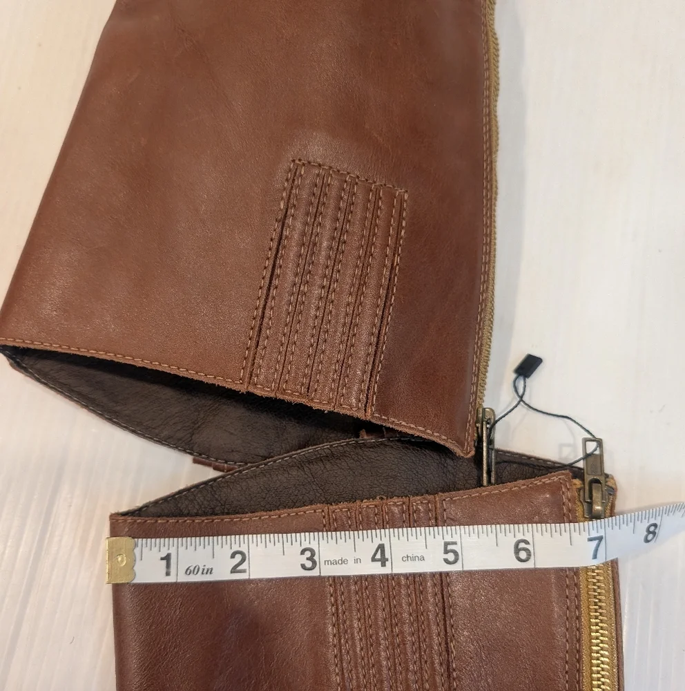 MATISSE Flashback Women's Brown Leather Tall Knee High Riding Boots Size 7.5